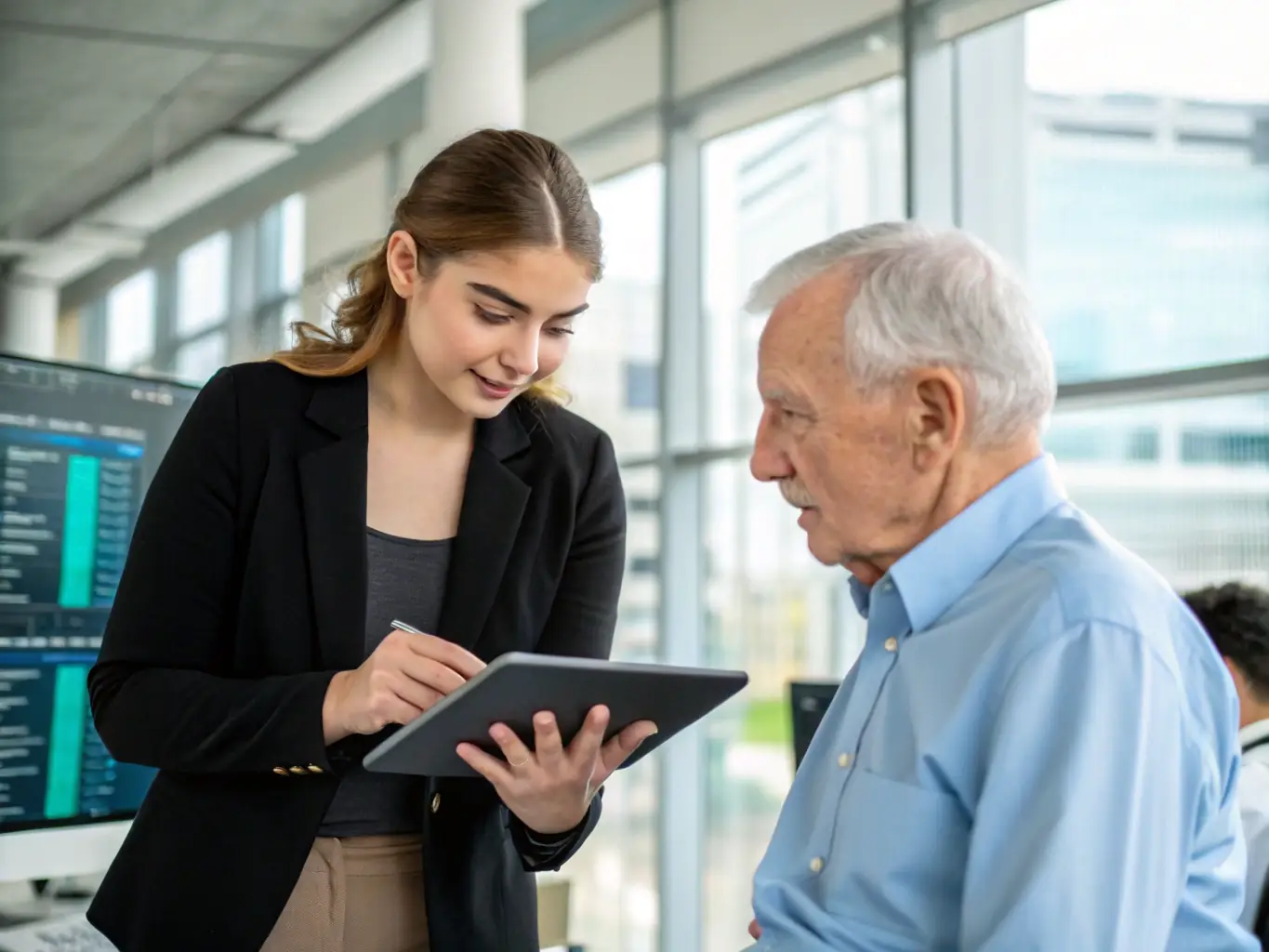 A lead consultant providing expert guidance and support, working alongside a client to implement and maintain their ISMS using the RUC platform.