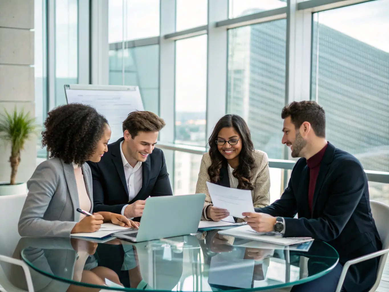 A team collaborating to tailor the RUC platform to a company's specific needs, showcasing the flexibility and customization options available.